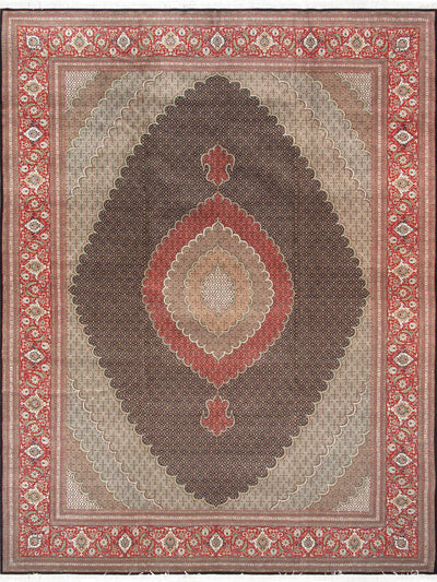 Canvello Antique Tabriz Persian Rug - 9'11" X 13'3"