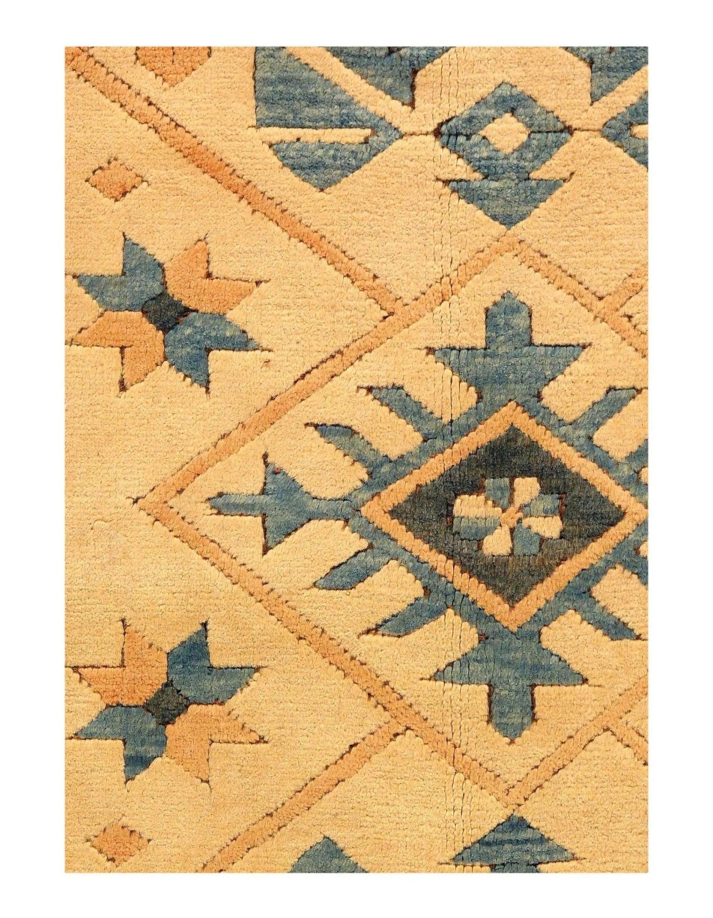 Canvello Antique Turkish Kazak Design Rug - 4'6" x 7'2" - Canvello