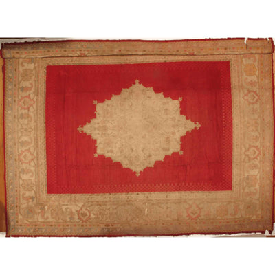 Canvello Antique Turkish Oushak Hand-Knotted Rug - 12'6" X 16'