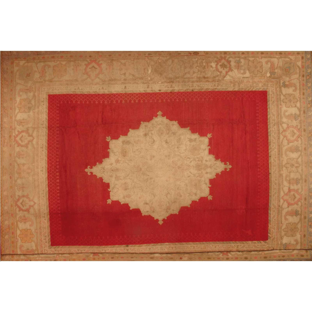 Canvello Antique Turkish Oushak Hand - Knotted Rug - 12'6" X 16' - Canvello