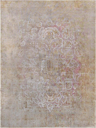 Canvello Antique Vintage Overdyed Pink Rug - 9'5" X 13'1"