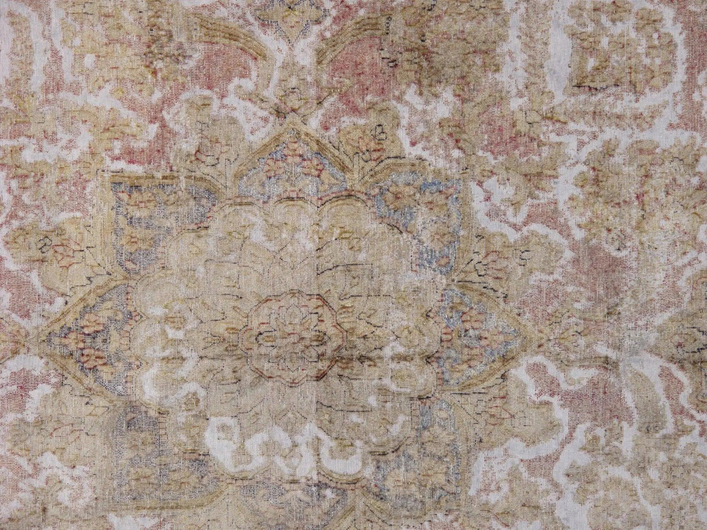 Canvello Antique Vintage Overdyed Pink Rug - 9'5" X 13'1" - Canvello