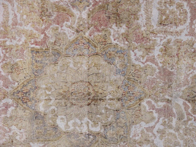 Canvello Antique Vintage Overdyed Pink Rug - 9'5" X 13'1" - Canvello