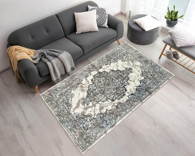 Canvello Area Rugs Premium Rugs for Living Room, Bedroom, Home Dining, Ivory, Grey, Beige - Canvello