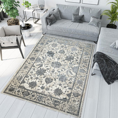 Canvello Area Rugs Premium Rugs for Living Room, Bedroom, Home Dining, Ivory, Grey, Beige - Canvello