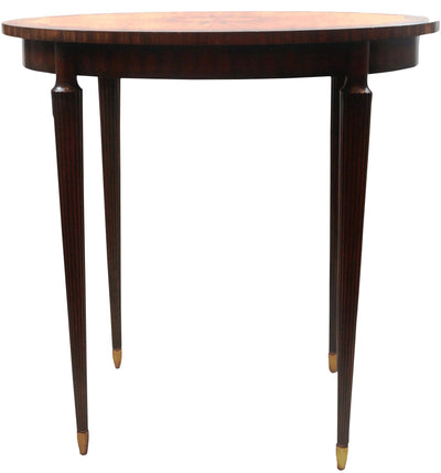 Canvello Aubergine Finished Mahogany Oval Occasional Table - Canvello