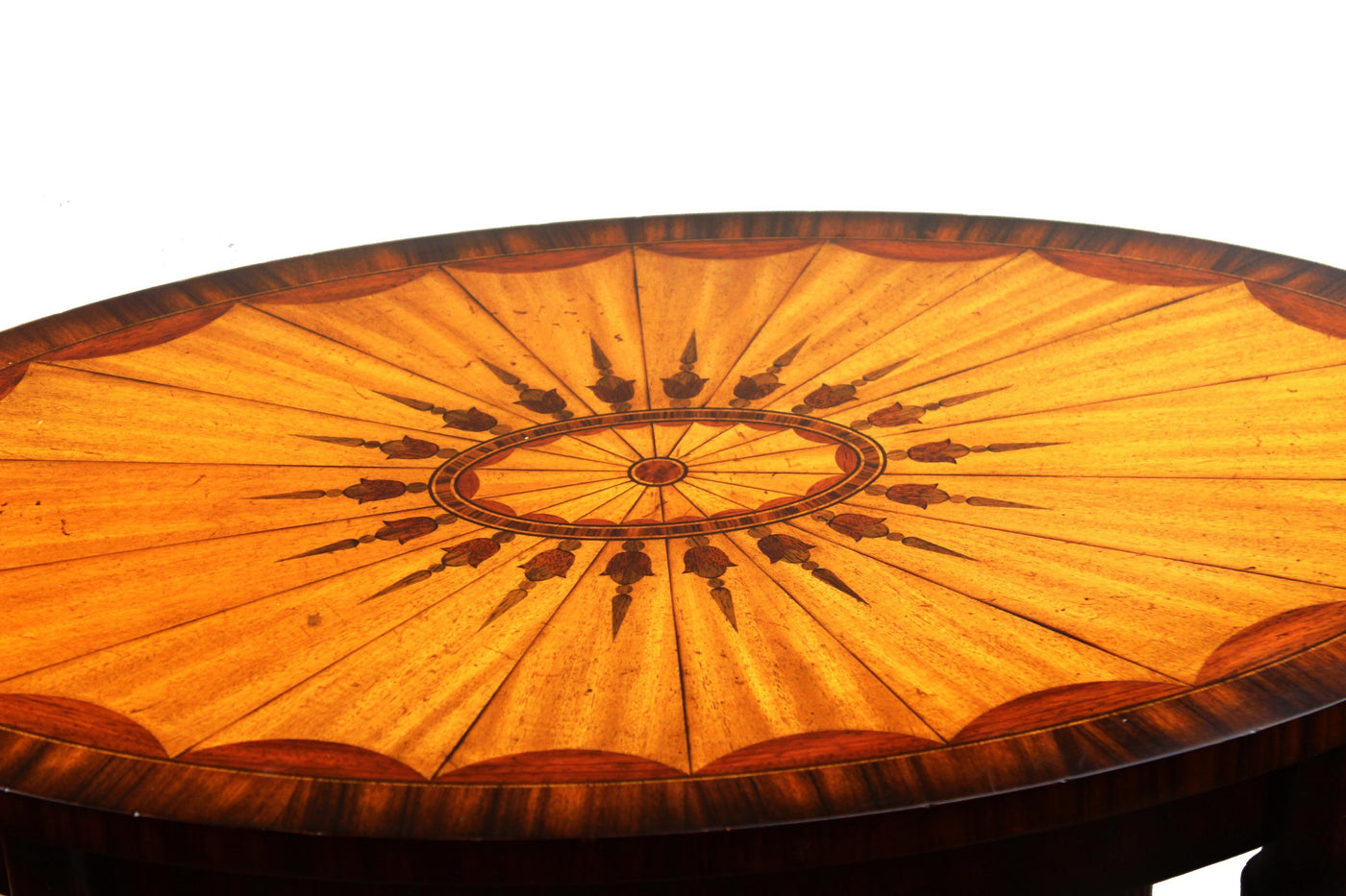Canvello Aubergine Finished Mahogany Oval Occasional Table - Canvello