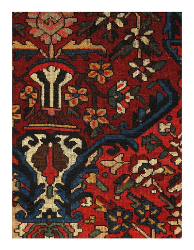 Canvello Bakhtiari Modern Navy Blue Rug - 10'6'' X 11'11'' - Canvello