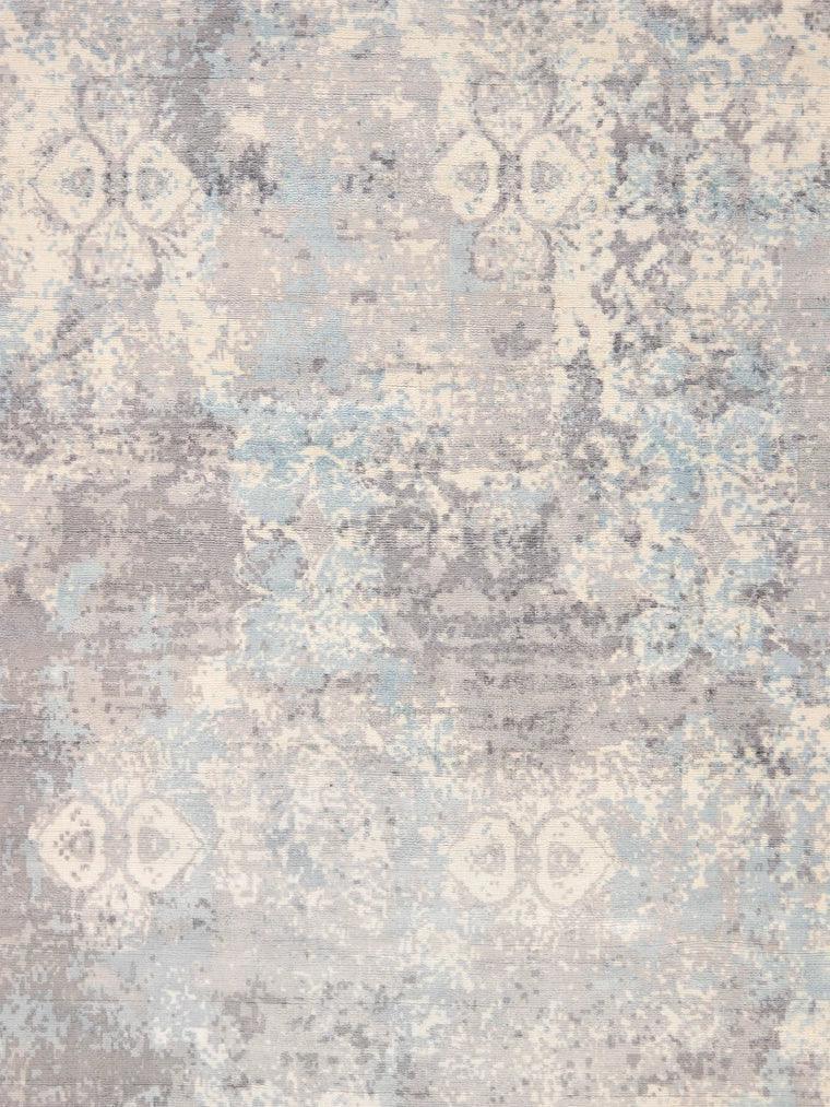 Canvello Bamboo Silk Blue Grey Area Rug - 12' X 15' - Canvello