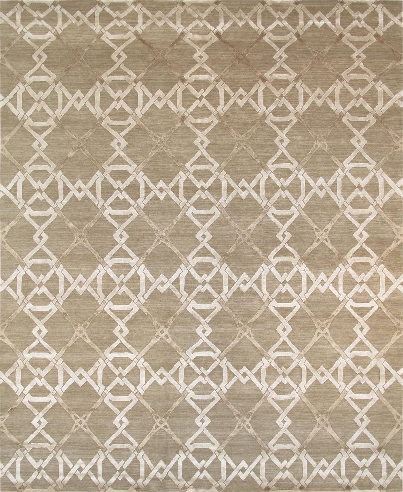 Canvello Bamboo Silk & Handwoven Wool Rug - 8'1" X 10'1" - Canvello