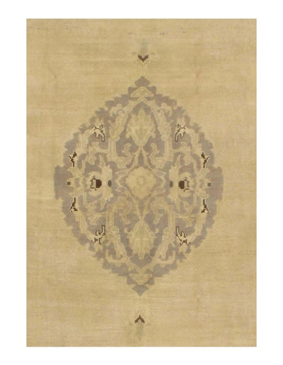 Canvello Beige Antique Oushak Rug - 5'3" X 7'7" - Canvello