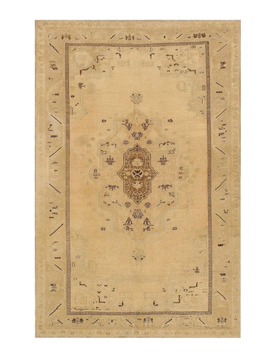 Canvello Beige Antique Oushak Rug - 6' X 9' - Canvello