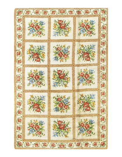 Canvello Beige Aubusson Pile Rug - 6'3'' X 9'7'' - Canvello