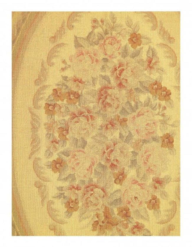 Canvello Beige Color Fine Hand Knotted Abusson Rug 9'5'' X 13'6'' - Canvello