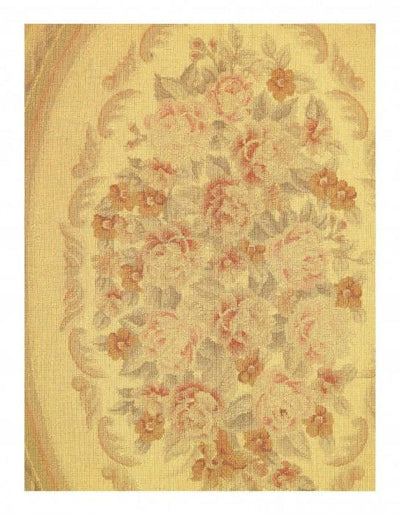 Canvello Beige Color Fine Hand Knotted Abusson Rug 9'5'' X 13'6'' - Canvello