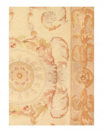 Canvello Beige Color Fine Hand - Knotted Abusson Runner 2'7'' X 10' - Canvello