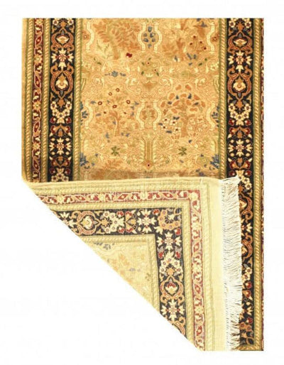 Beige Color Fine Hand Knotted Tabriz 2' X 4'