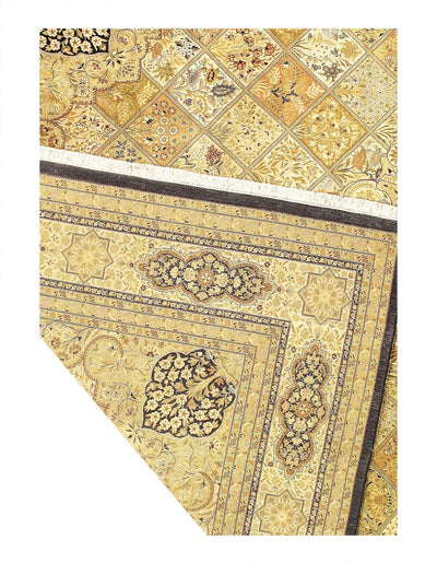 Canvello Beige Color Fine Hand Knotted Tabriz Design - 12' X 17' - Canvello