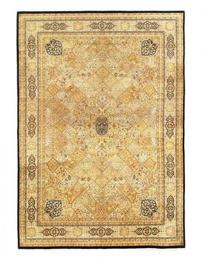 Canvello Beige Color Fine Hand Knotted Tabriz Design - 12' X 17' - Canvello