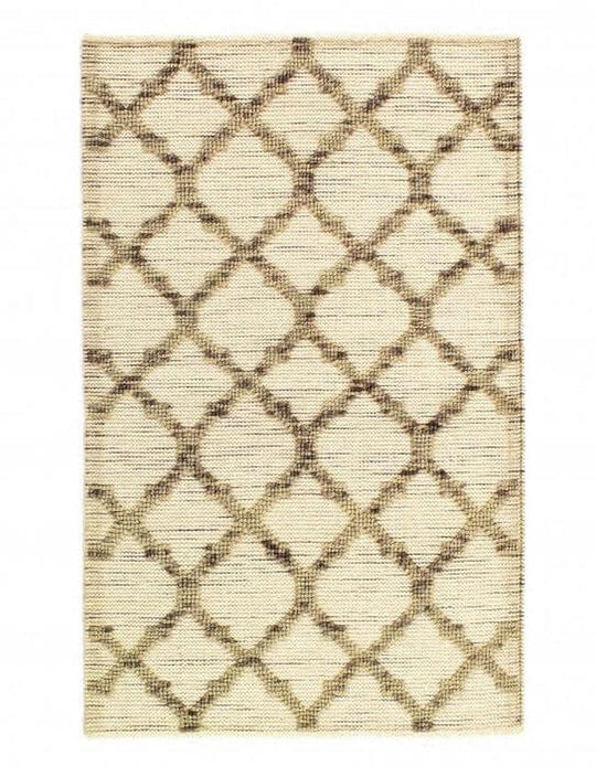 Canvello Beige color Flat weave Modern Rug - 3'1'' X 5'