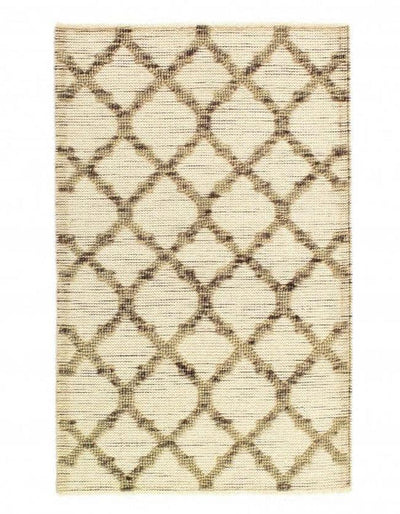 Canvello Beige color Flat weave Modern Rug - 3'1'' X 5' - Canvello