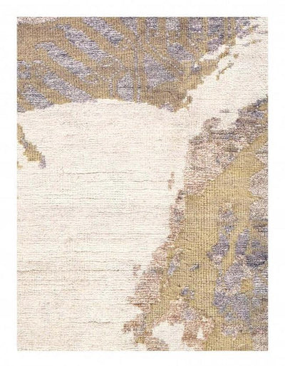 Canvello Beige color hand khotted fine modern rug 8' X 10'' - Canvello