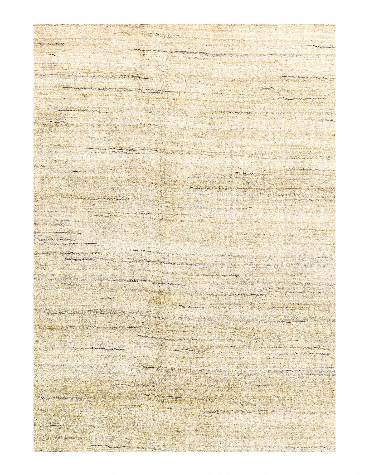 Canvello Beige color Hand knotted Gabbeh Rug 7'8'' X 10' - Canvello