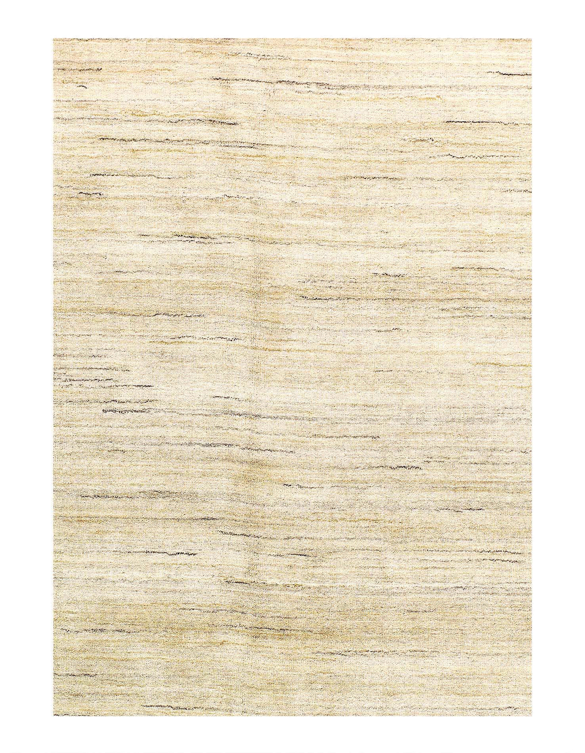 Canvello Beige color Hand knotted Gabbeh Rug 7'8'' X 10' - Canvello