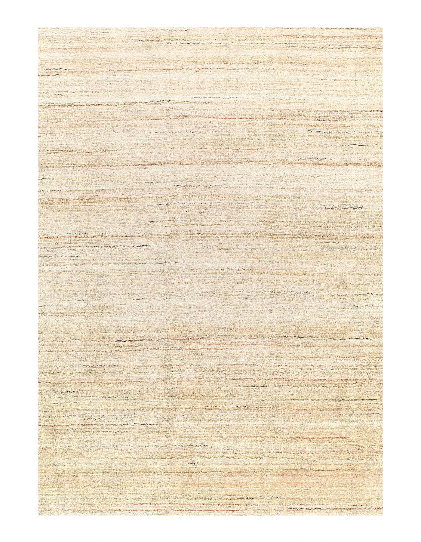 Canvello Beige color Hand knotted Modern Gabbeh Rug - 8'5" X 9'8" - Canvello