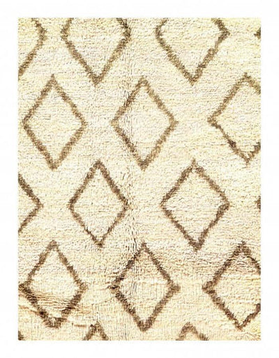 Canvello Beige color hand knotted Moroccon 8' X 9'11'' - Canvello