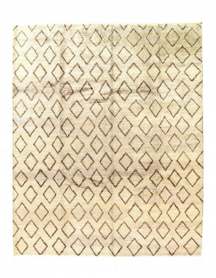 Canvello Beige color hand knotted Moroccon 8' X 9'11'' - Canvello