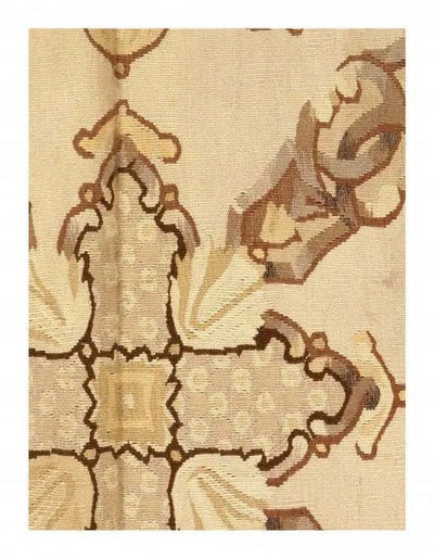 Canvello Beige Fine Hand Knotted Abusson Rug 10'3'' X 14' - Canvello