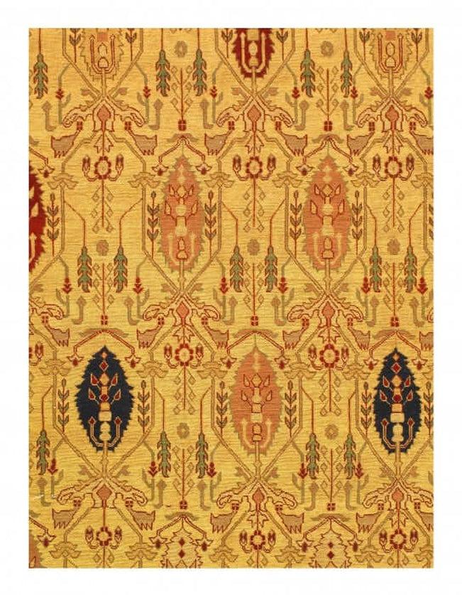 Canvello Beige Fine Hand Knotted Bakhshayesh rug 8'11'' X 13'9'' - Canvello