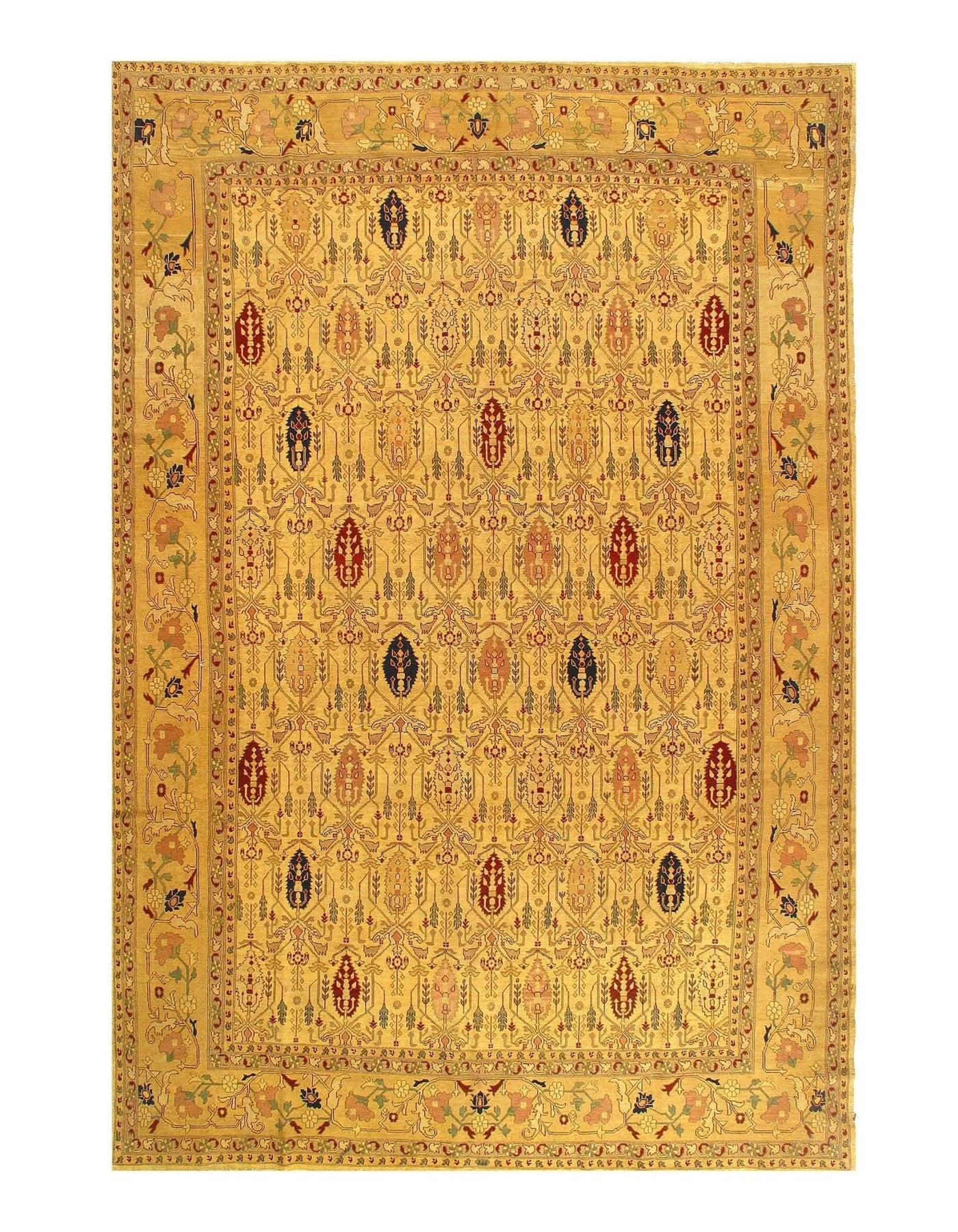 Canvello Beige Fine Hand Knotted Bakhshayesh rug 8'11'' X 13'9'' - Canvello