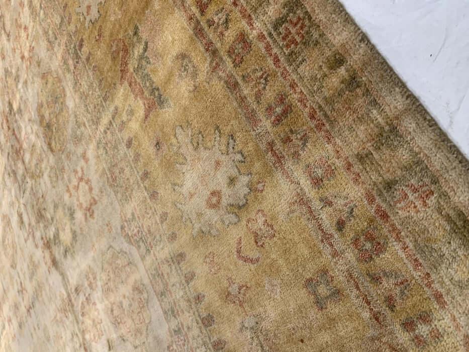 Canvello Beige Fine Hand Knotted Oushak 12' X 15'8'' - Canvello