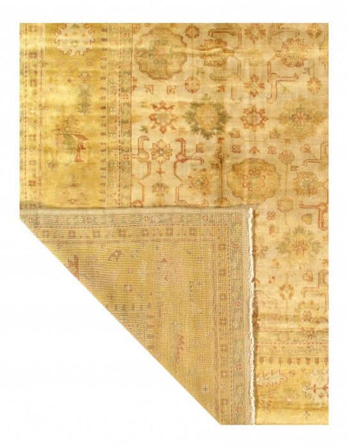 Canvello Beige Fine Hand Knotted Oushak 12' X 15'8'' - Canvello