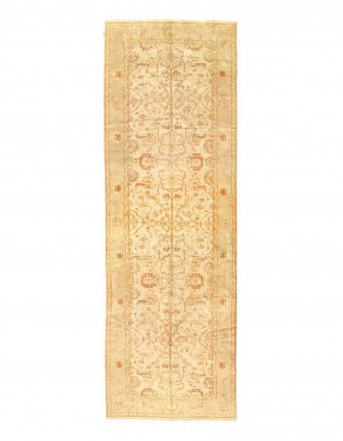 Canvello Beige Fine Hand Knotted Oushak Rug 8' X 25 - Canvello