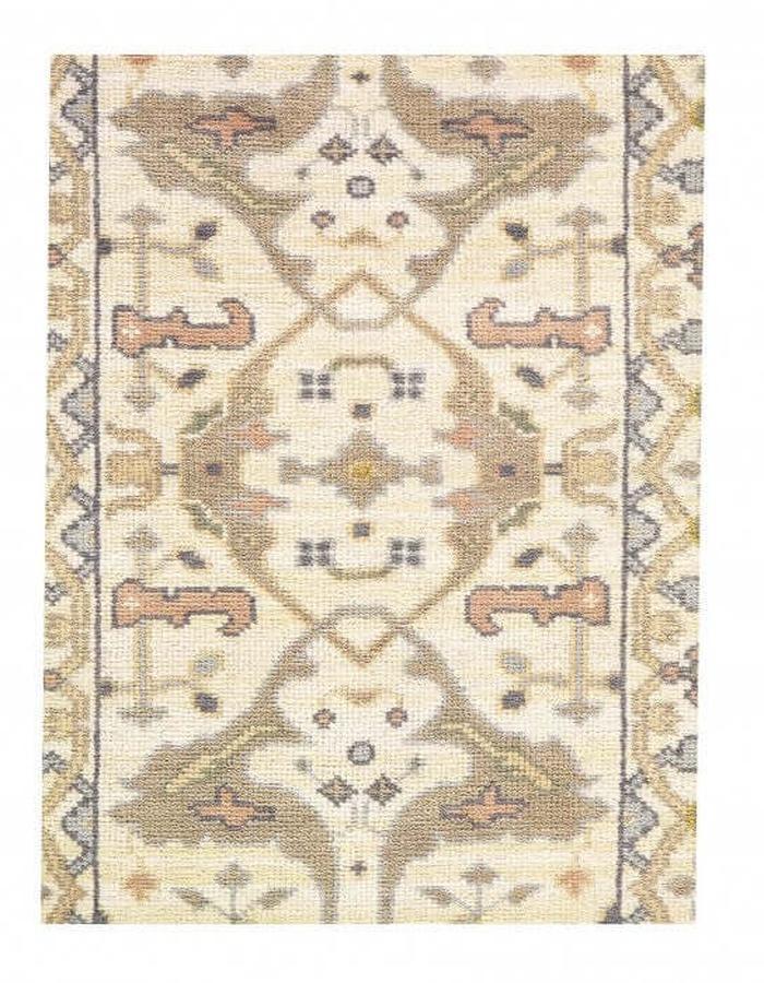 Canvello Beige Fine Hand Knotted Oushak Runner 2'8'' X 9'9'' - Canvello