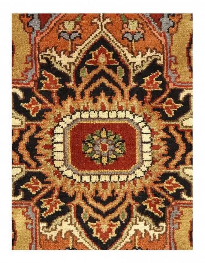 Canvello Beige Fine Hand - Knotted Serapi Design 9' X 12' - Canvello