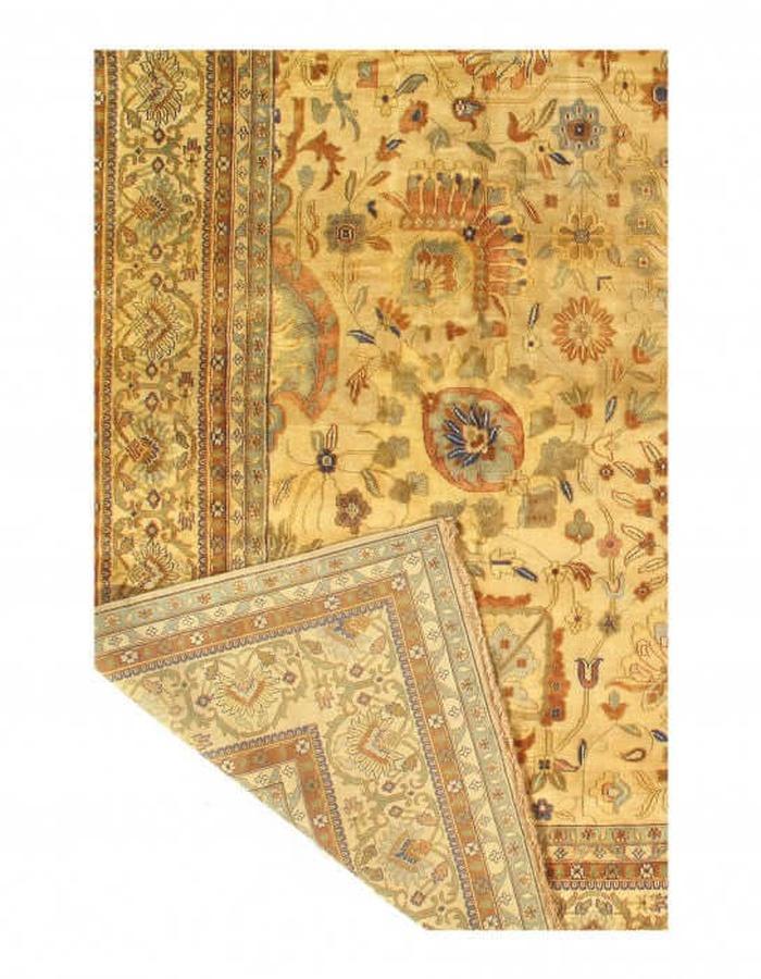 Canvello Beige Fine Hand Knotted Sultanabad 12' X 18' - Canvello