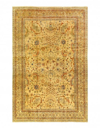 Canvello Beige Fine Hand Knotted Sultanabad 12' X 18' - Canvello