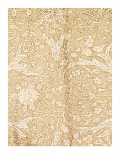 Canvello Beige fine Hand knotted Tabriz Design RUG - 9'9'' X 14' - Canvello