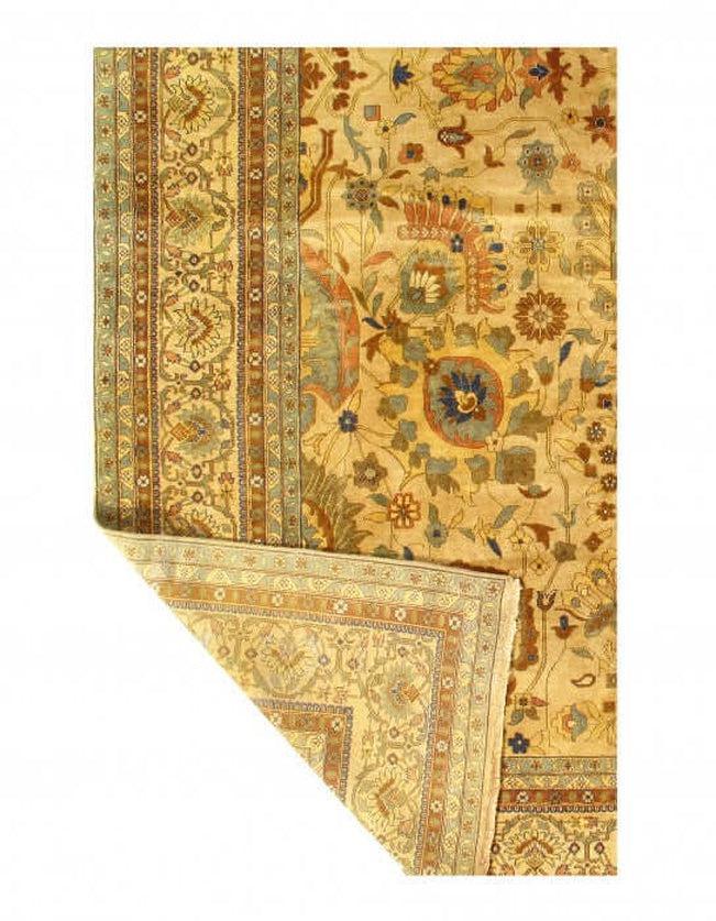 Canvello Beige Fine Hand Knotted Zieglar sultanabad 11' X 17'3'' - Canvello