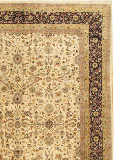 Canvello Beige Fine Tabriz Rug - 9' X 12' - Canvello