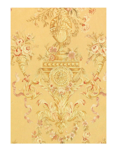 Canvello Beige Hand Knotted Aubusson Rug - 9' X 12'2''