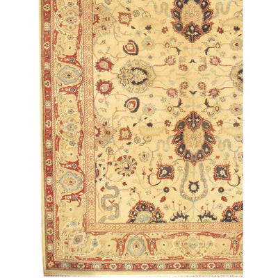 Canvello Beige Indo Agra Rug - 9'x12' - Canvello