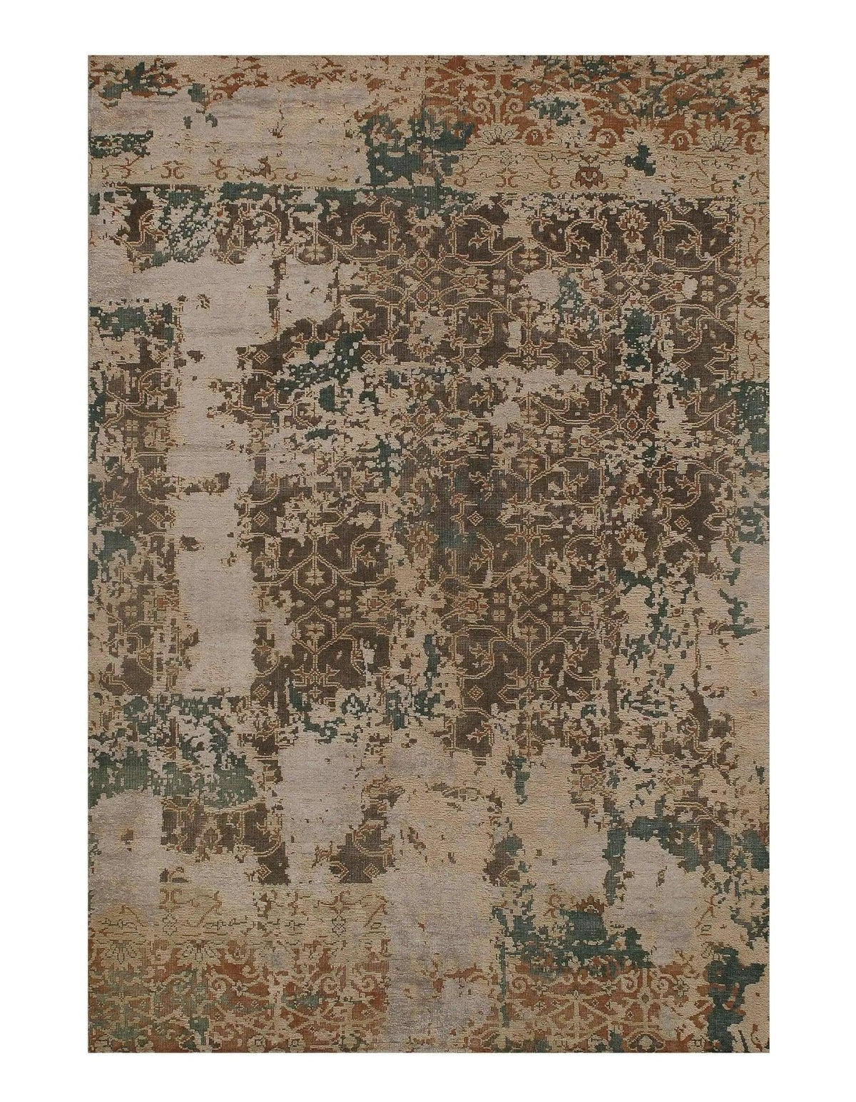 Canvello Beige Modern Area Rug - 5'1" x 7'5"