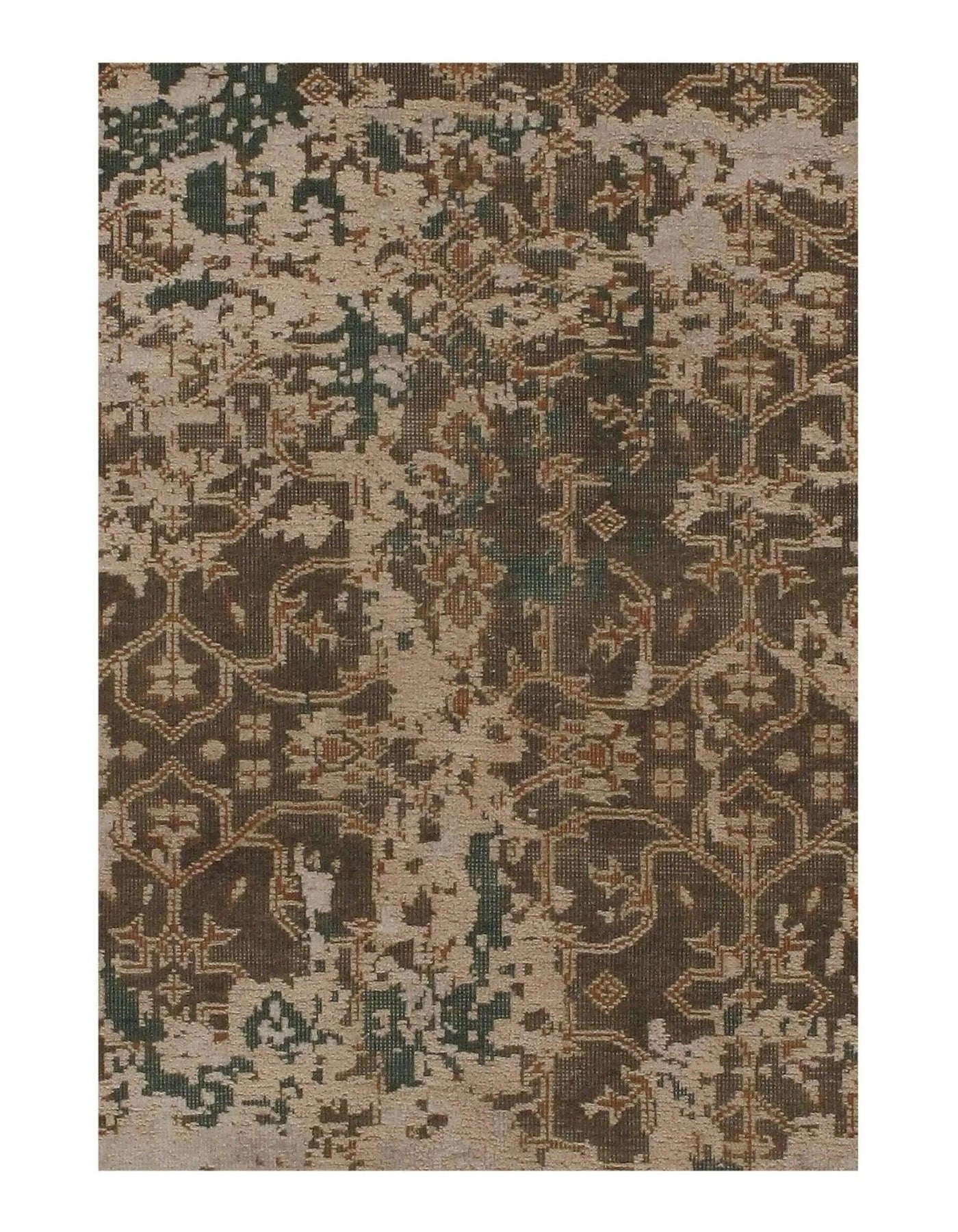 Canvello Beige Modern Area Rug - 5'1" x 7'5" - Canvello