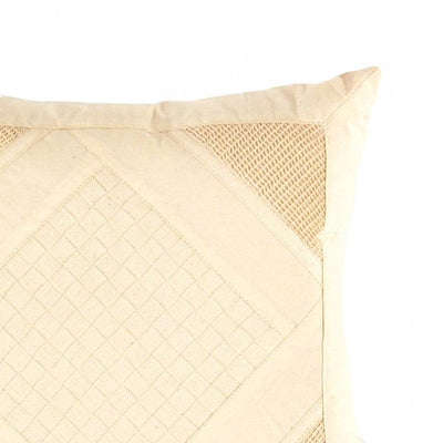 Canvello Beige Pure Cotton Pillow - 16" - Canvello