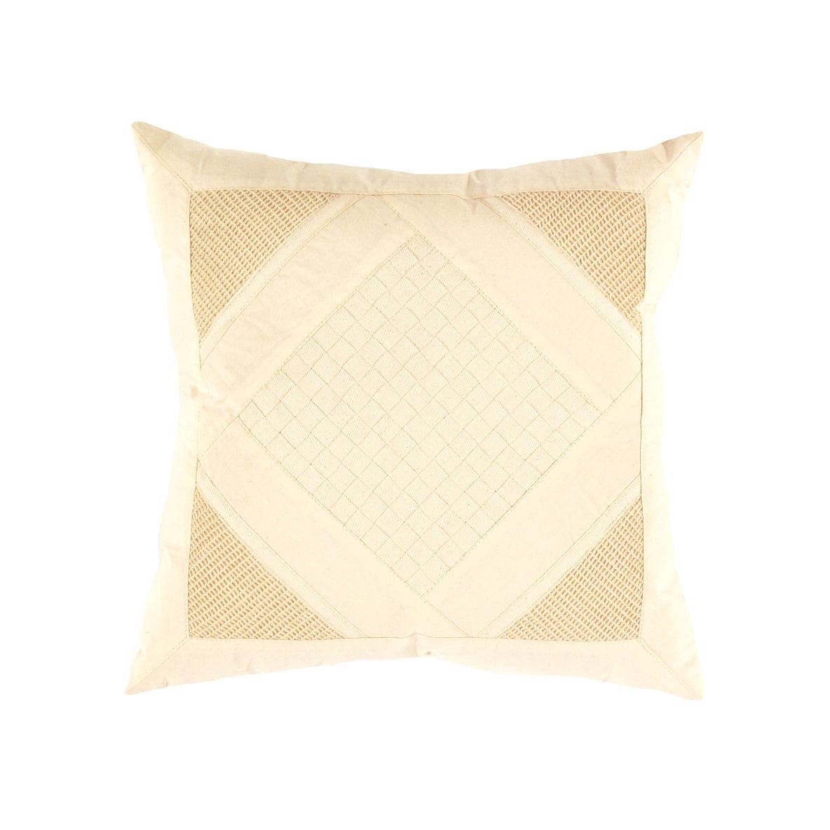 Canvello Beige Pure Cotton Pillow - 16" - Canvello